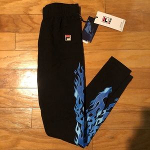 RARE FILA Disney Villain Hades flame legging